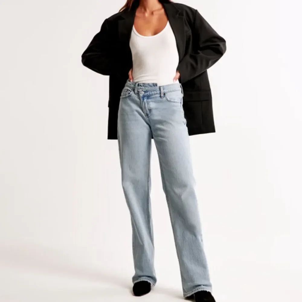 Abercrombie & Fitch Light Blue Straight Leg Jeans